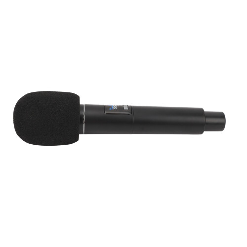 (Black) Metal UHF Mic 328ft Range Noise Cancel Rechargeable Silver 2