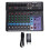 (EU Plug) 8 Channel Mixer USB Bluetooth 48V Phantom XLR LED Light for PC 1