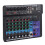 (EU Plug) 8 Channel Mixer USB Bluetooth 48V Phantom XLR LED Light for PC 2