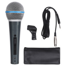 XLR Mic Professional Dynamic Cardioid Handheld Mic for Vocals