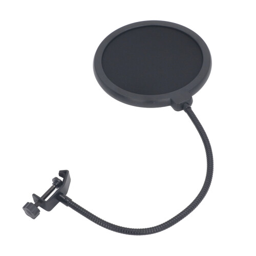 Dual Layer Pop Filter Anti Spray Mesh 360 Rotatable Mic Wind Screen 2