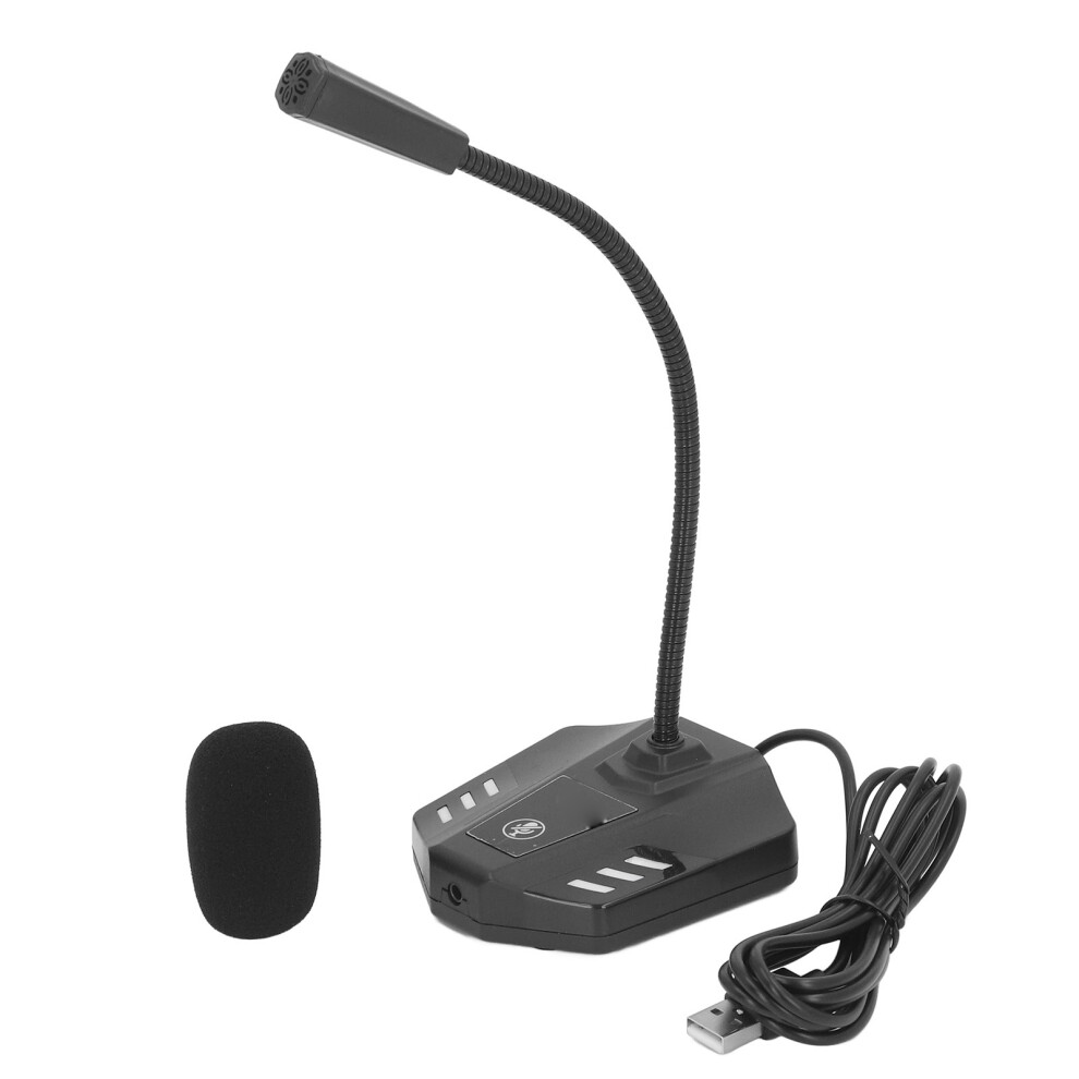 Usb Desktop Condenser Microphone Gooseneck Mute Noise Canceling 643505088410