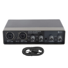 Live Sound Card DSP Reverb 48V 24BIT 192KHZ Mixer
