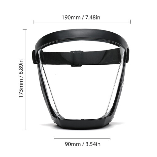 Full Face Shield Anti Fog Waterproof Breathable with PM2.5 Filter 1
