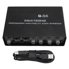 48V Phantom Power DSP Sound Interface 24Bit 192KHZ for Recording