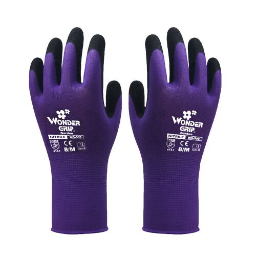 1 Paar Nitril Arbeitsschutz-Fingerlinge Lila M 1
