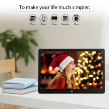 17inch LED Digital Photo Frame 1080P MP3 MP4 Video Clock Remote