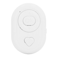 (White) Bluetooth 4.0 Wireless Camera Remote Control Hands Free Black