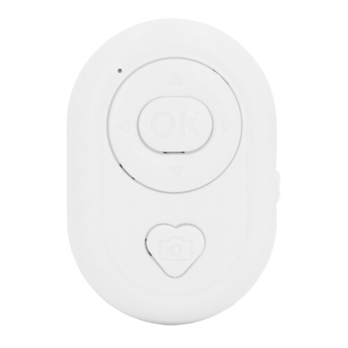 (White) Bluetooth 4.0 Wireless Camera Remote Control Hands Free Black