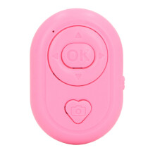 (Pink) Bluetooth 4.0 Wireless Camera Remote Control Hands Free Black