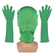 Green Chroma Key Mask Gloves for Green Screen Video