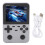 (Silver) D007 Handheld Game Console Color Screen Retro 4 Direction Key Blue 1