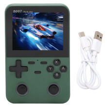 (Green) D007 Handheld Game Console Color Screen Retro 4 Direction Key Blue