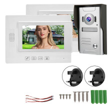 Zhudele 7inch Wired LCD Intercom Camera Video Door Phone Doorbell