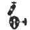 Camera Clamp Mount Double Ball Head Anti-Slip Multiple Holes 2
