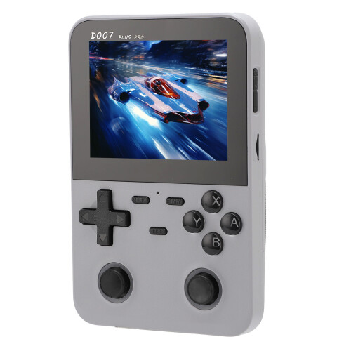 (Silver) D007 Handheld Game Console Color Screen Retro 4 Direction Key Blue 2
