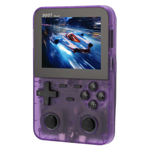 (Transparent Purple) D007 Handheld Game Console Color Screen Retro 4 Direction Key Blue 2