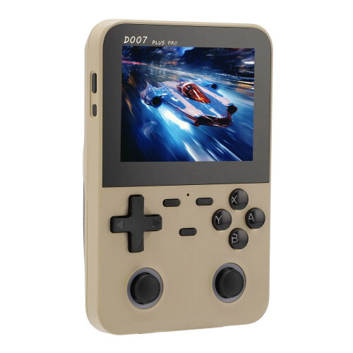 (Champagne) D007 Handheld Game Console Color Screen Retro 4 Direction Key Blue 1