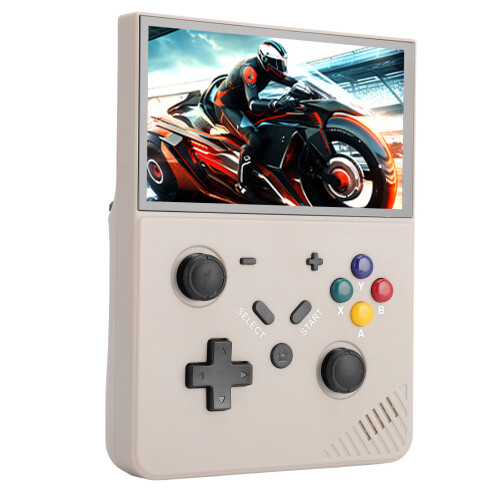 (64G Memory Card) Retro handheld game console 4.3" IPS 4K HD 4 core CPU 64G rechargeable 2