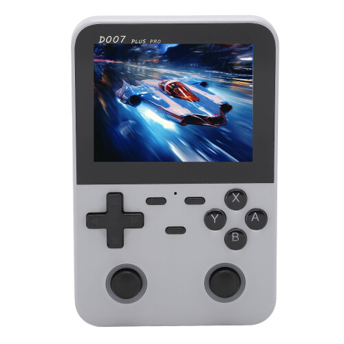 (Silver) D007 Handheld Game Console Color Screen Retro 4 Direction Key Blue 1
