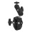 Camera Clamp Mount Double Ball Head Anti-Slip Multiple Holes 3