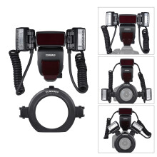 YONGNUO YN24EX Dual Head Macro Flash GN18 TTL Auto/Manual 5600K 3s