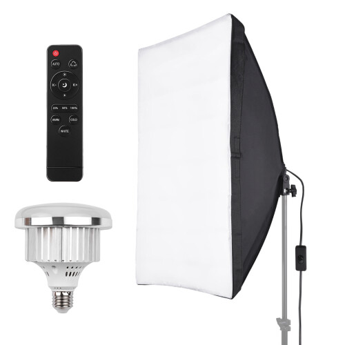 Studio Light Kit 50x70cm Softbox 85W LED Bi Color Remote 1