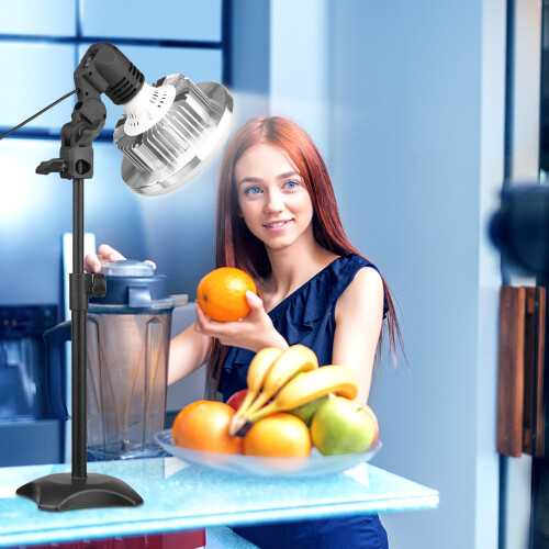 Tabletop LED Light Kit 150W Dimmable 3200K-5500K E27 Remote 2