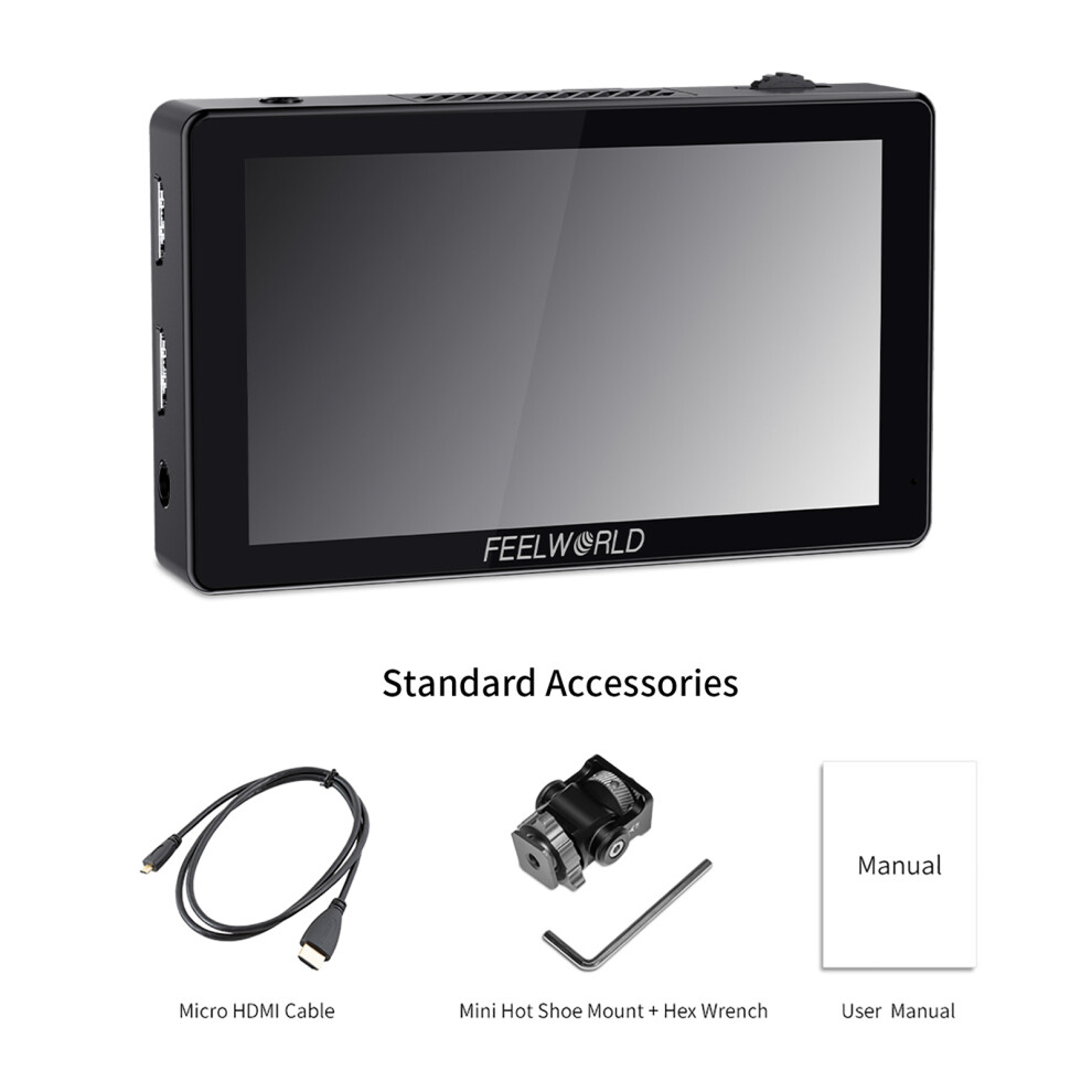 Feelworld Lut5 5.5" Dslr Monitor 3000Nits Hdr Touchscreen 4K 643505005585