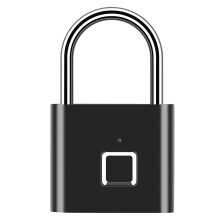 Intelligenter Fingerabdruck-Schloss USB wiederaufladbar IP54 Schwarz