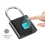 Smart Fingerprint Padlock USB Rechargeable Black IP54 5