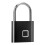 Smart Fingerprint Padlock USB Rechargeable Black IP54 2