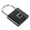 Smart Fingerprint Padlock USB Rechargeable Black IP54 3