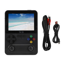 (Black) Handheld Gaming Console Retro 3.5 Inch IPS 32G 6000mAh 2 Player Black