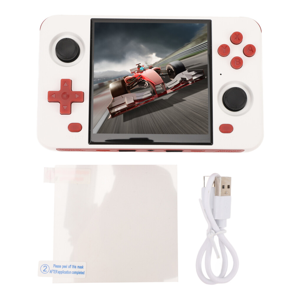 (White) Handheld Game Console Dual Joystick 4 Inch Ips 16G 64G 4000Mah White 643505076592