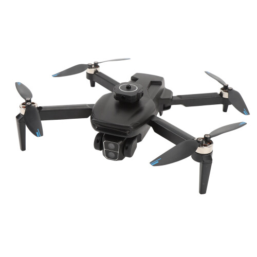 (Black Double Battery Version) RC Drone Dual Camera 5G Brushless Motor Obstacle Avoidance Gyro LED 2
