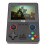 (Black) Handheld Game Console Dual Joystick 3.5 Inch HD IPS 2000MAH 2 Players 4