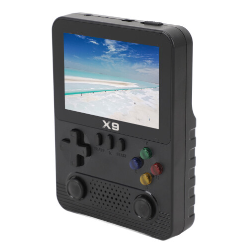 (Black) Handheld Gaming Console Retro 3.5 Inch IPS 32G 6000mAh 2 Player Black 2