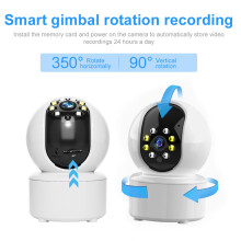 1080P WiFi Camera Wireless Night Vision 350 Rotatable APP