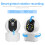 1080P WiFi Camera Wireless Night Vision 350 Rotatable APP 1