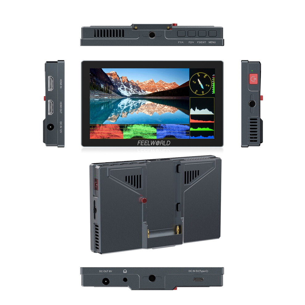 Feelworld P6x 5.5 Inch Dslr Monitor 4K Hdmi 1000Nits Hdr 3D Lut 643505993745