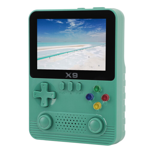 (Green) Handheld Gaming Console Retro 3.5 Inch IPS 32G 6000mAh 2 Player Black 2