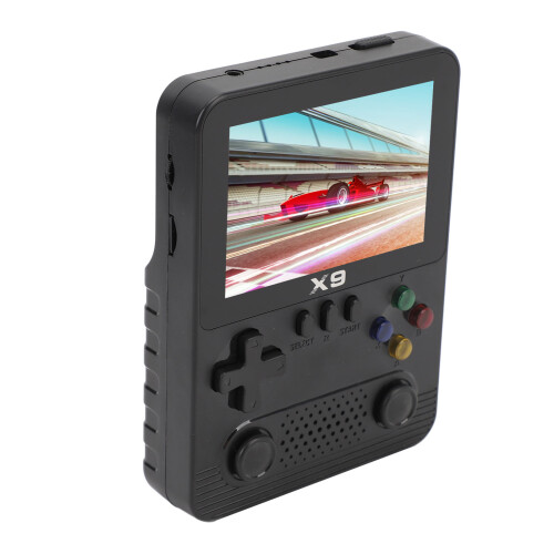 (Black) Handheld Game Console 32G 3.5 Inch IPS 6000mAh Battery White 1