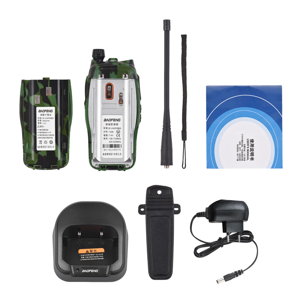 Baofeng Bf-Uv6hp 10W Walkie Talkie Vhf Uhf Dual Band 128 Ch 643505072914