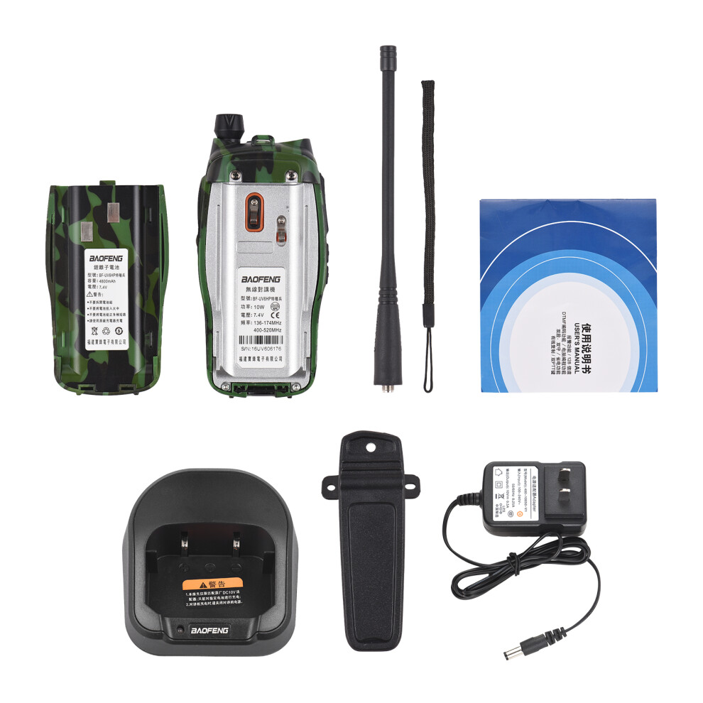 Baofeng Bf-Uv6hp 10W Walkie Talkie Vhf Uhf Dual Band 128 Ch 643505072921