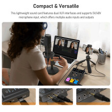 COMICA AD Caster C1-K1 Audio Mixer USB DSP BT Mic Shock Mount