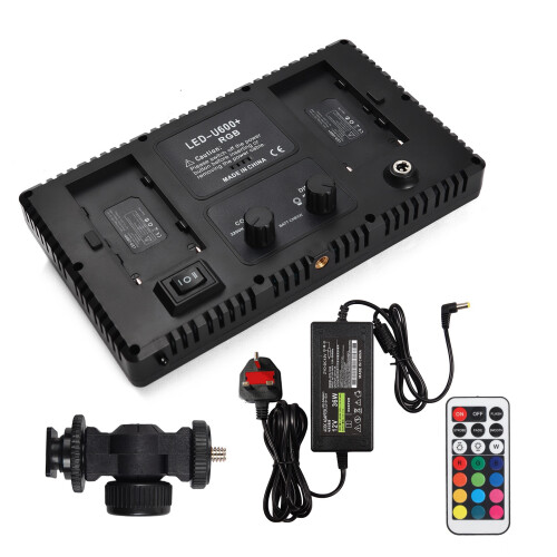 LED Video Light 36W 3200K-5600K Color Temperature Remote Control