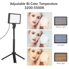 3 Packs 15W LED Video Light Bi-Color CRI95 USB Tripod