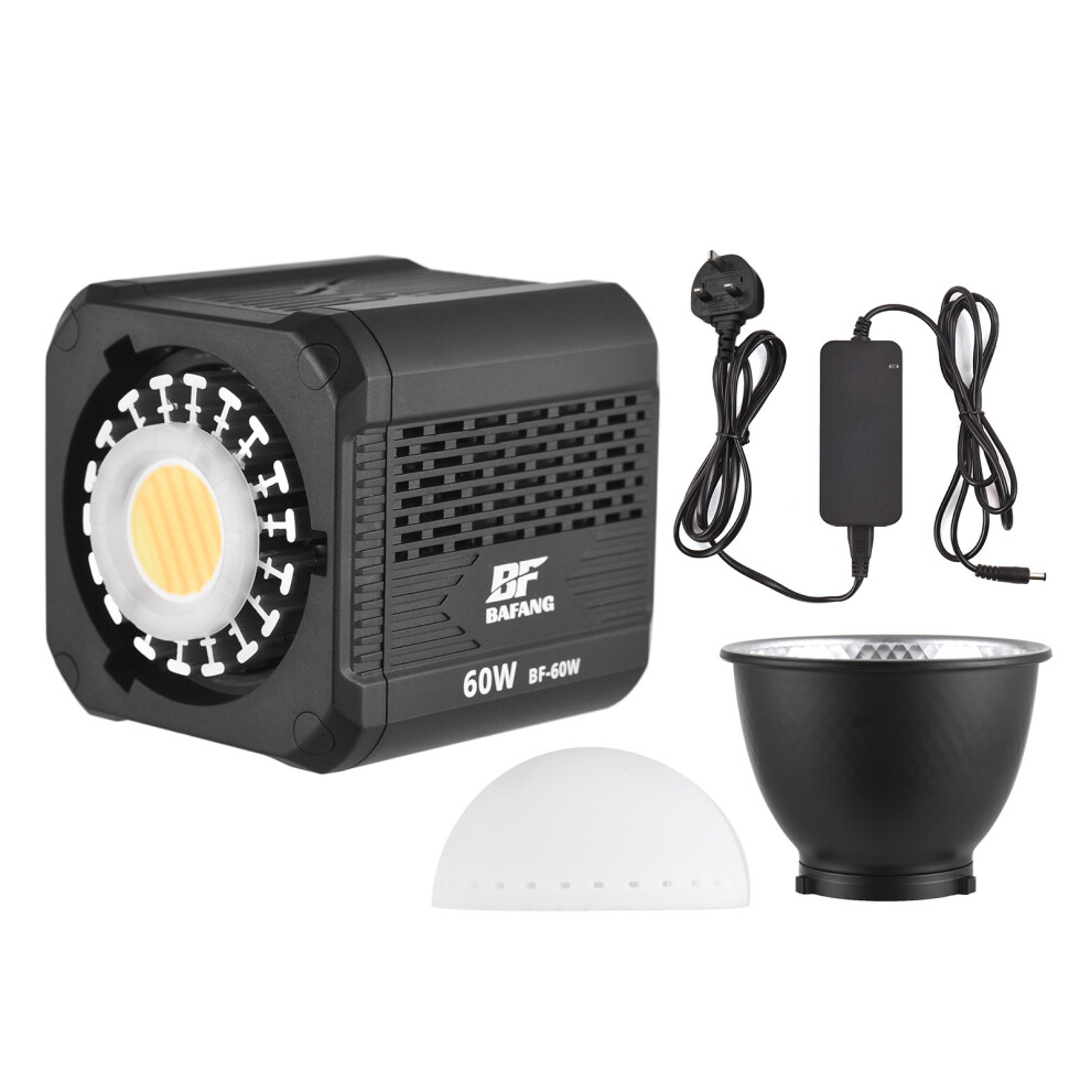 Bf-60W Cob Video 60W 2700-6500K Dimmable Bowens Mount Vlog Light 643505075359