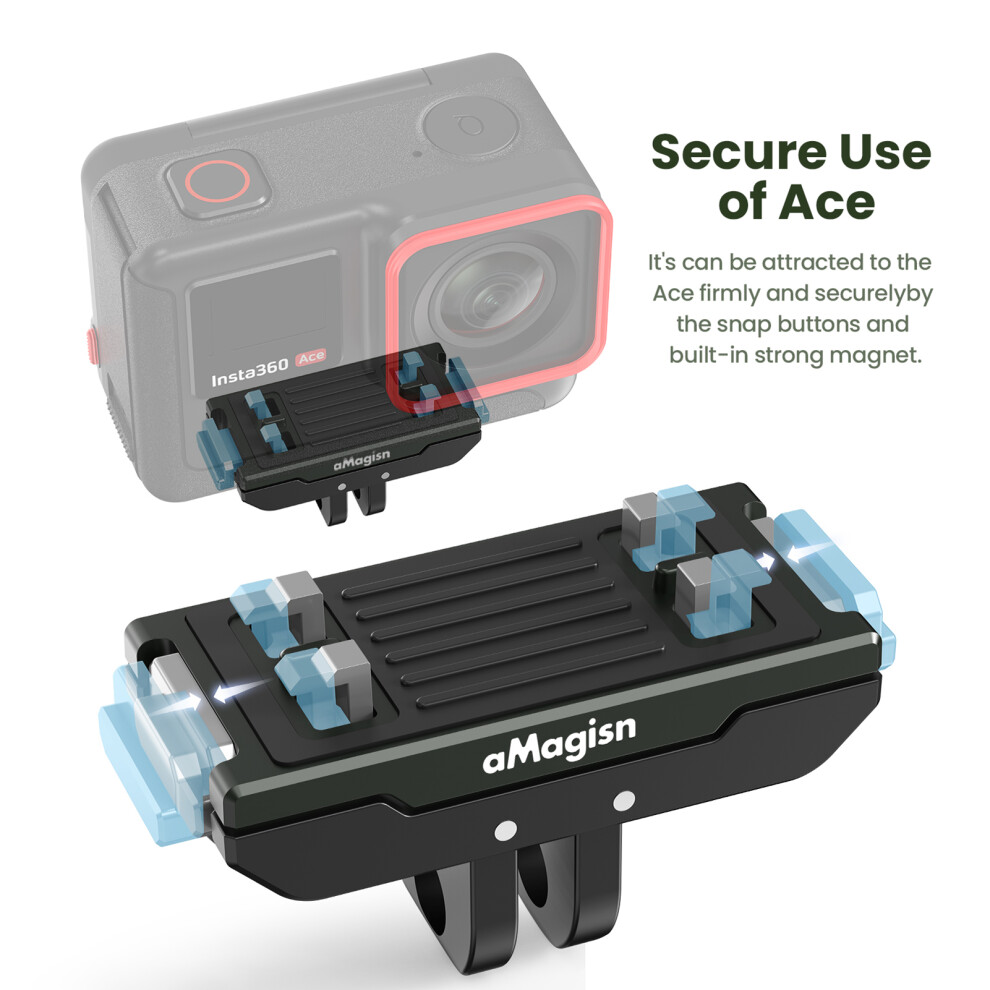 Amagisn Ac14 Magnetic Mount For Action Camera Insta360 Ace Pro 643505088762